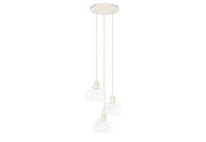 Light & Living - Hanglamp BISHO - Ø30x14cm - Wit