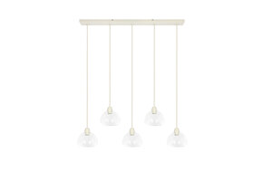 Light & Living - Hanglamp BISHO - 104x19x14cm - Wit