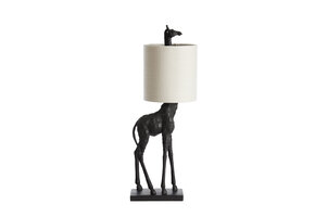 Light & Living - Tafellamp GIRAFFE - 28x20x68cm - Zwart