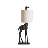 Light & Living - Tafellamp GIRAFFE - 28x20x68cm - Zwart