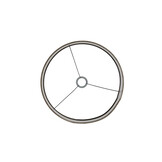 Light & Living - Lampenkap PALATA - Ø40x30cm - Bruin