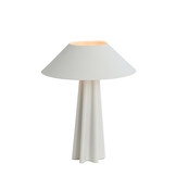 Light & Living - Tafellamp CUKAI - Ø38x49cm - Wit