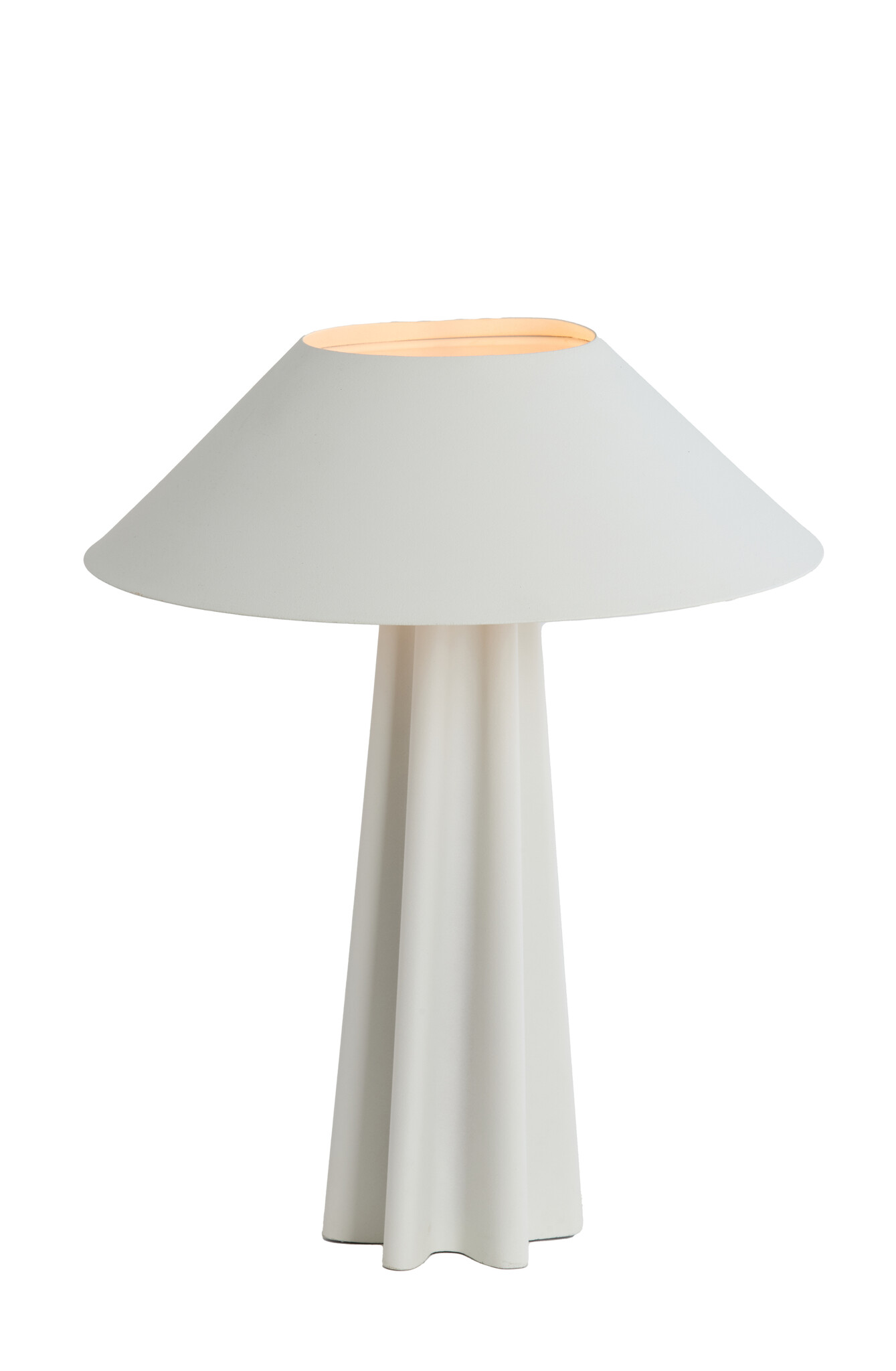 Light & Living - Tafellamp CUKAI - Ø38x49cm - Wit