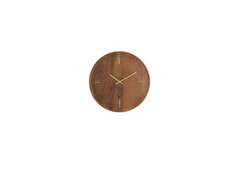 Light & Living - Klok VETI - 41x6x41cm - Bruin