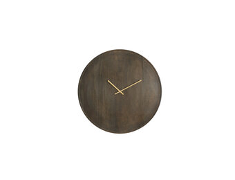 Light & Living - Klok VETI - 56x8x56cm - Bruin