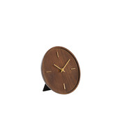 Light & Living - Klok VETI - 20x4x20cm - Bruin