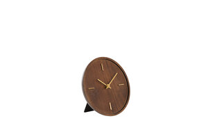 Light & Living - Klok VETI - 20x4x20cm - Bruin