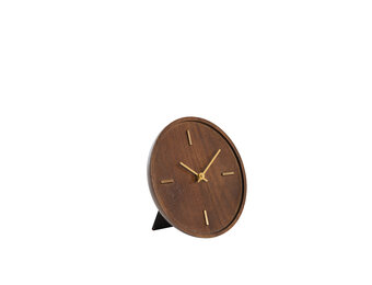 Light & Living - Klok VETI - 20x4x20cm - Bruin