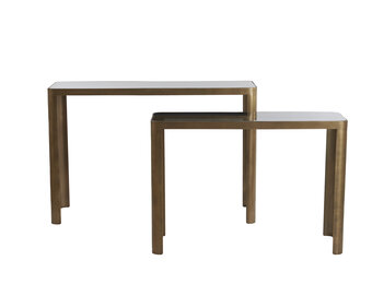 Light & Living - Side OXE - 120x35x80cm - Brons - Set van 2