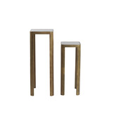 Light & Living - Zuil OXE - Ø35x100cm - Brons - Set van 2
