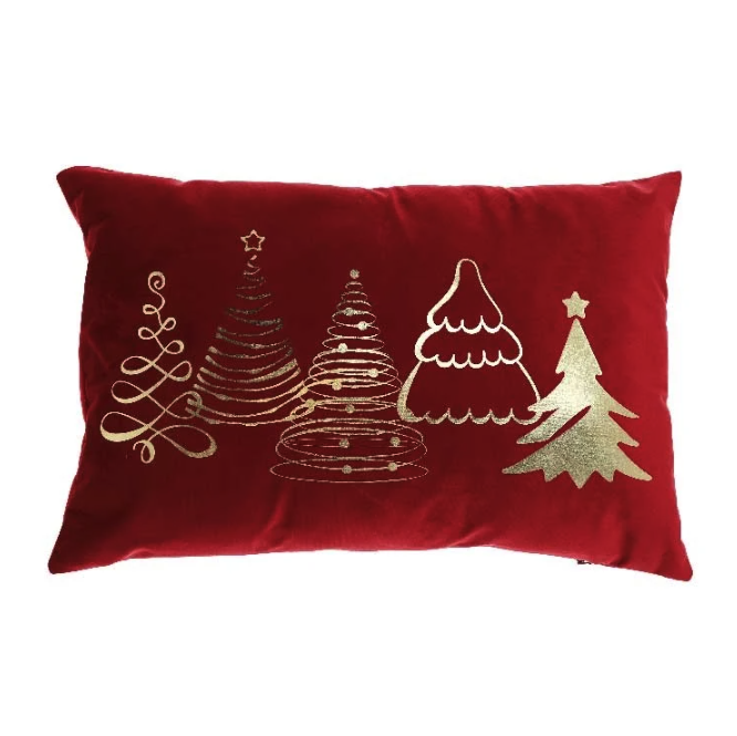 Unique Living - Sierkussen Gold Red - 40x60cm