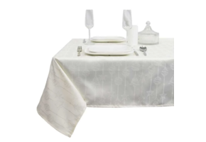 Unique Living - Tafelkleed Raula Dove White - 145x200cm