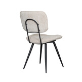 LABEL51 - Eetkamerstoel Liva - Beige - 60x49x87cm - Set van 2