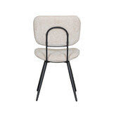 LABEL51 - Eetkamerstoel Liva - Beige - 60x49x87cm - Set van 2