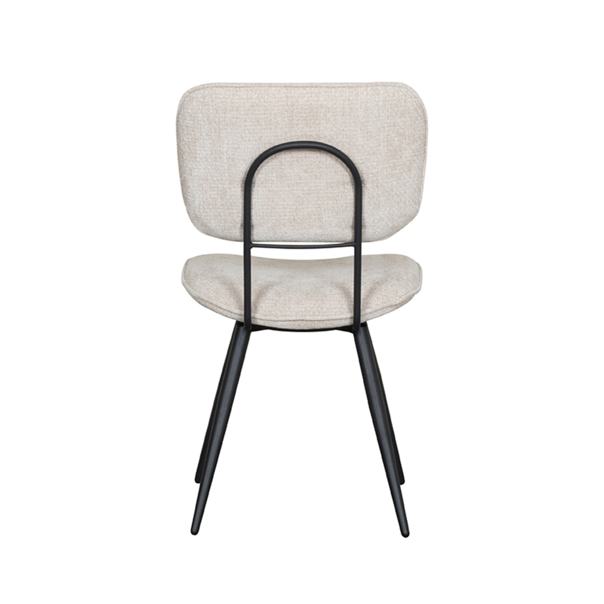 LABEL51 - Eetkamerstoel Liva - Beige - 60x49x87cm - Set van 2