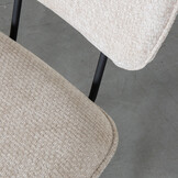 LABEL51 - Eetkamerstoel Liva - Beige - 60x49x87cm - Set van 2