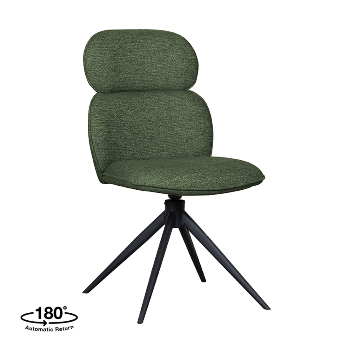 LABEL51 Eetkamerstoel Finn - Forest - Boucle - set van 2
