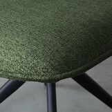 LABEL51 - Eetkamerstoel Finn - Groen - 62x49x91cm - Set van 2