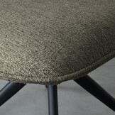 LABEL51 - Eetkamerstoel Finn - Grijs - 62x49x91cm - Set van 2