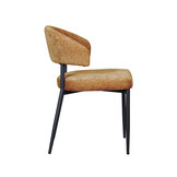 LABEL51 Eetkamerstoel Bliss - Oranje - Elite - set van 2