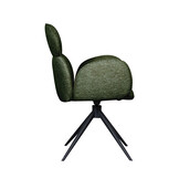 LABEL51 - Eetkamerstoel Vidar - Groen - 62x58x91cm - Set van 2