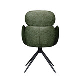 LABEL51 - Eetkamerstoel Vidar - Groen - 62x58x91cm - Set van 2