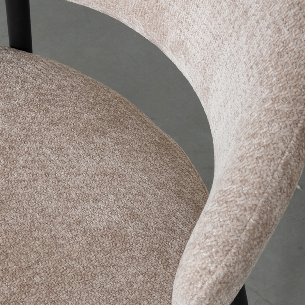 LABEL51 - Eetkamerstoel Bliss - Clay - 55x56x76cm - Set van 2