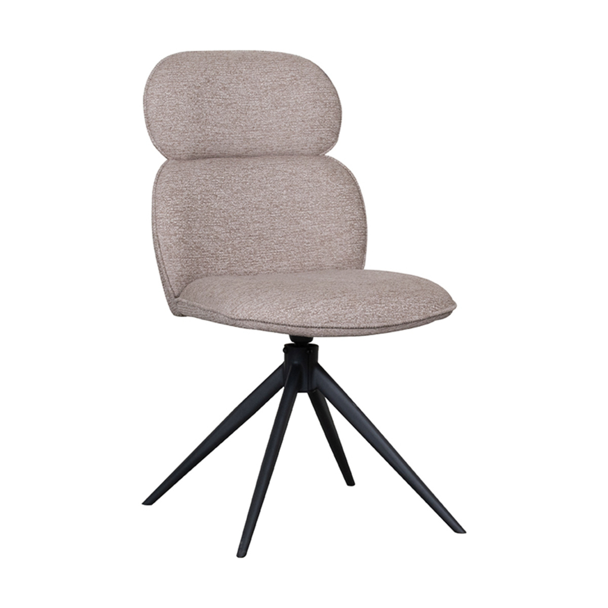 LABEL51 - Eetkamerstoel Finn - Beige - 62x49x91cm - Set van 2