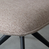 LABEL51 - Eetkamerstoel Finn - Beige - 62x49x91cm - Set van 2
