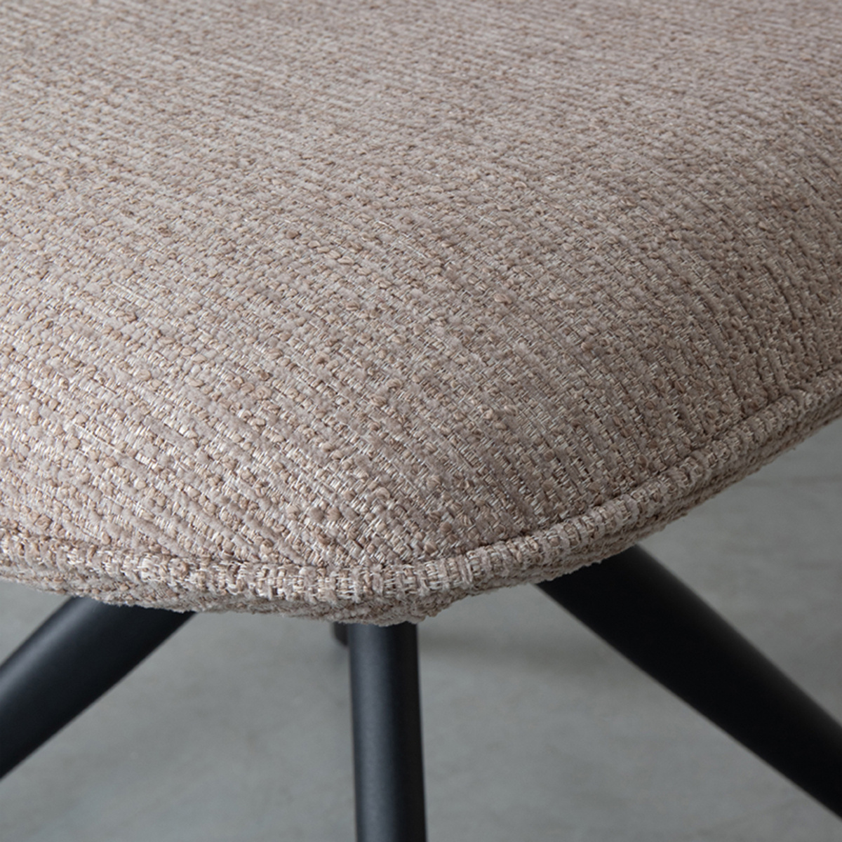 LABEL51 Eetkamerstoel Finn - Naturel - Boucle - set van 2