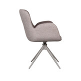LABEL51 - Eetkamerstoel Lasse - Bruin - 65x60x90cm - Set van 2