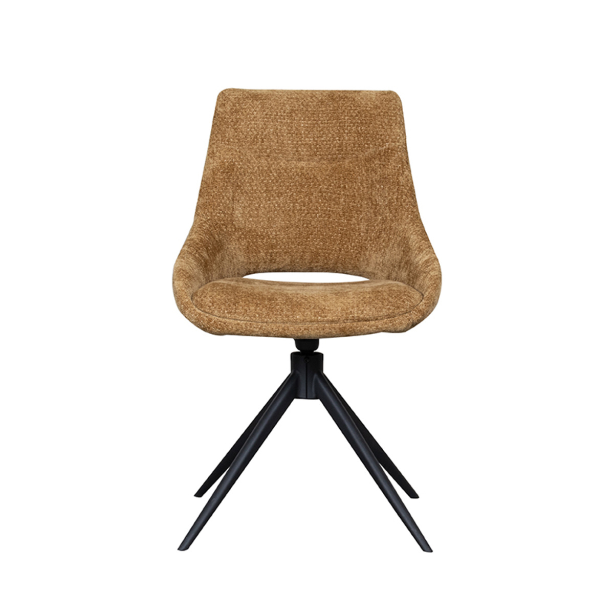 LABEL51 - Eetkamerstoel Marlow - Mustard - 63x48x86cm - Set van 2