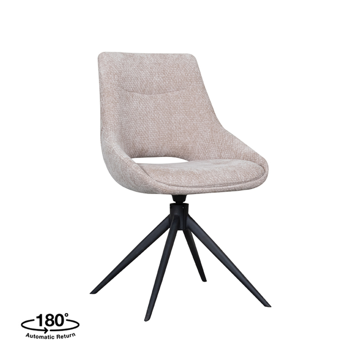 LABEL51 - Eetkamerstoel Marlow - Clay - 63x48x86cm - Set van 2