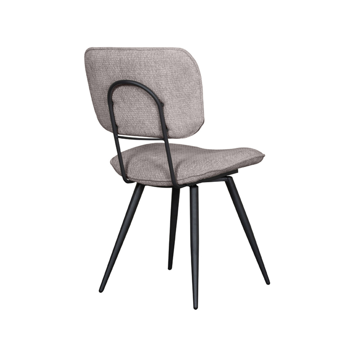 LABEL51 - Eetkamerstoel Liva - Stone - 60x49x87cm - Set van 2