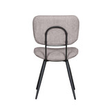 LABEL51 - Eetkamerstoel Liva - Stone - 60x49x87cm - Set van 2