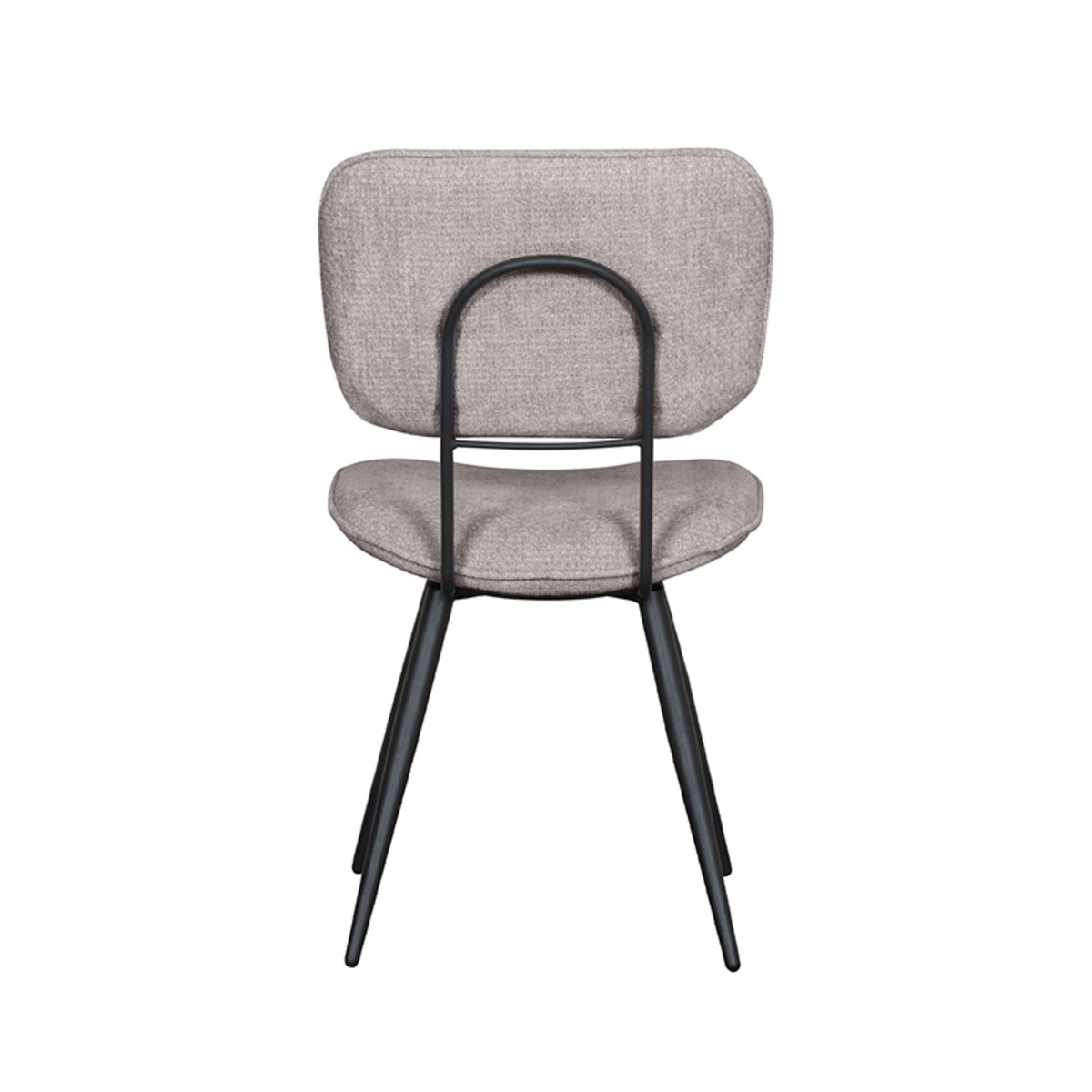 LABEL51 - Eetkamerstoel Liva - Stone - 60x49x87cm - Set van 2
