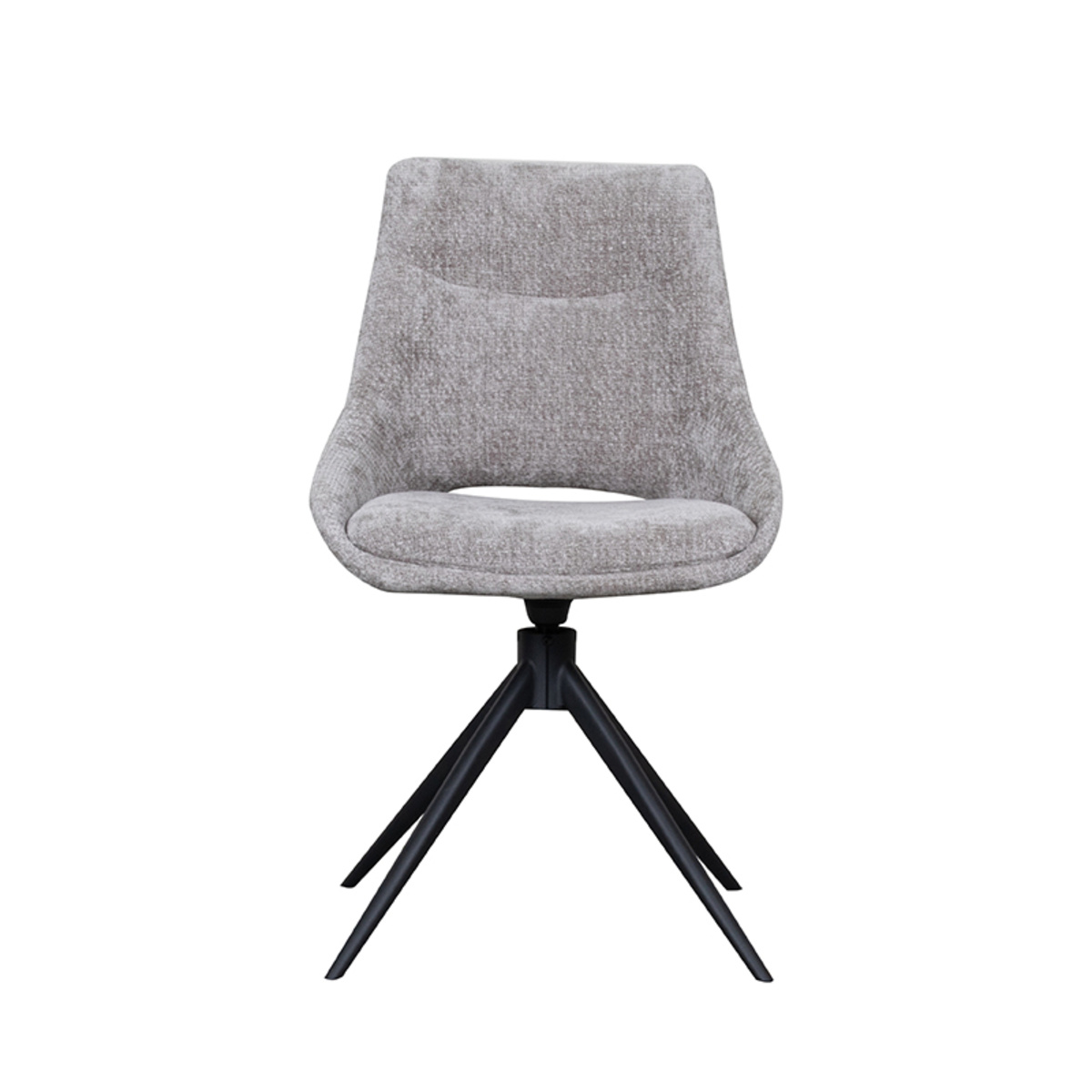 LABEL51 - Eetkamerstoel Marlow - Stone - 63x48x86cm - Set van 2