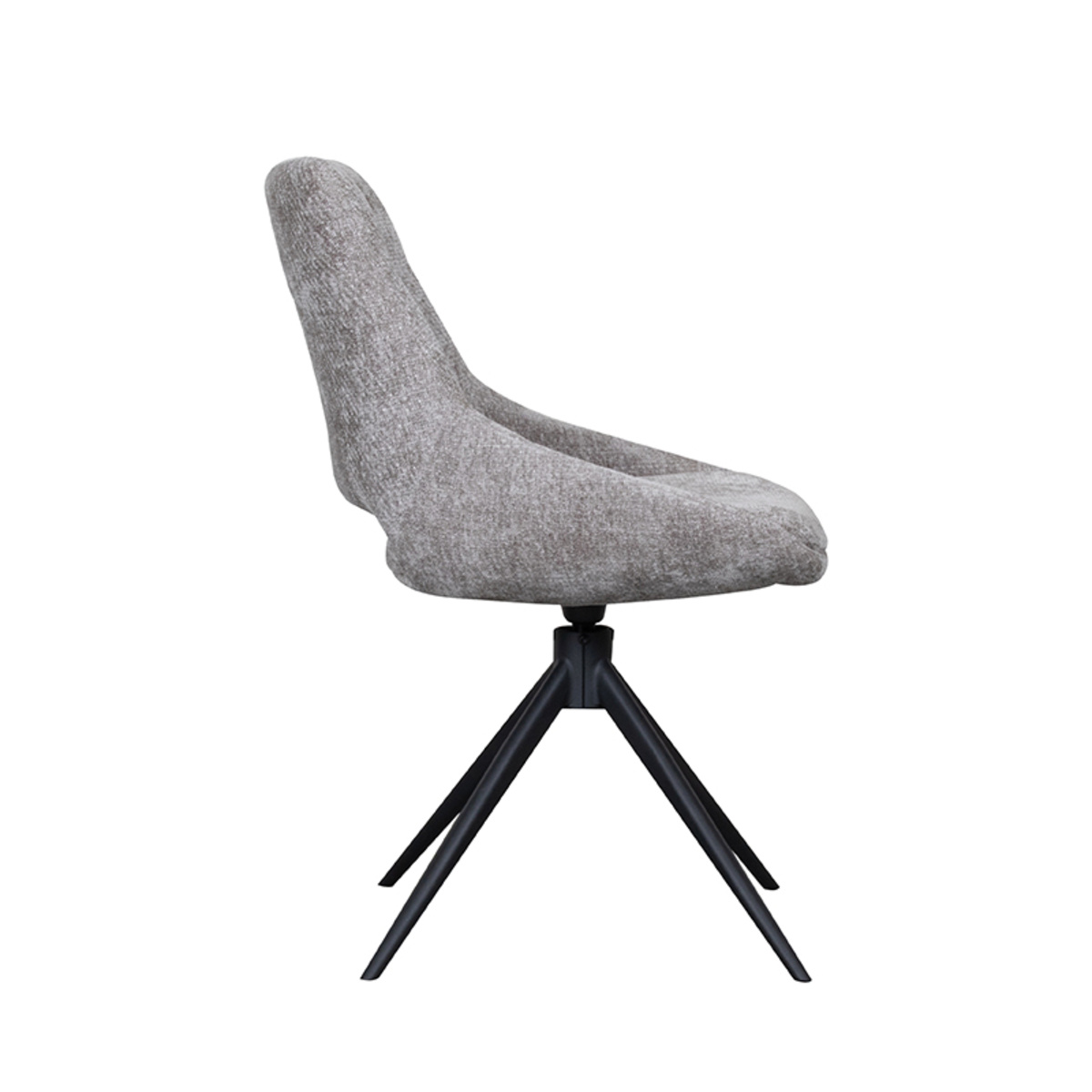 LABEL51 - Eetkamerstoel Marlow - Stone - 63x48x86cm - Set van 2
