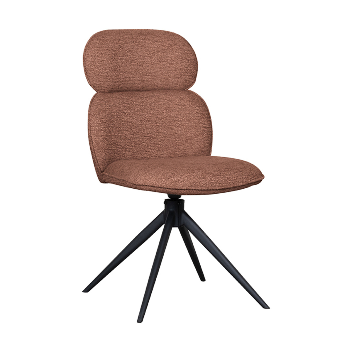 LABEL51 - Eetkamerstoel Finn - Rood - 62x49x91cm - Set van 2