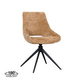 LABEL51 - Eetkamerstoel Marlow - Bruin - 63x48x86cm - Set van 2