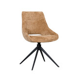 LABEL51 - Eetkamerstoel Marlow - Bruin - 63x48x86cm - Set van 2
