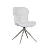 LABEL51 Eetkamerstoel Thorben - Naturel - Stof - set van 2