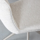 LABEL51 Eetkamerstoel Thorben - Naturel - Stof - set van 2