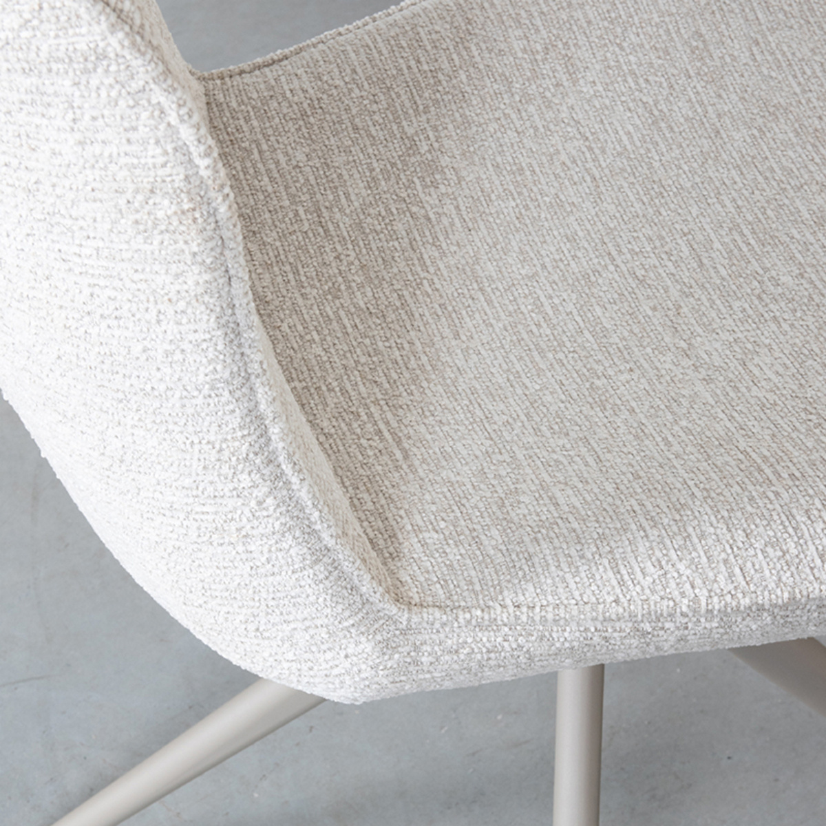 LABEL51 - Eetkamerstoel Thorben - Beige - 64x49x86cm - Set van 2