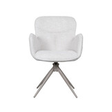 LABEL51 Eetkamerstoel Lasse - Naturel - Stof - set van 2