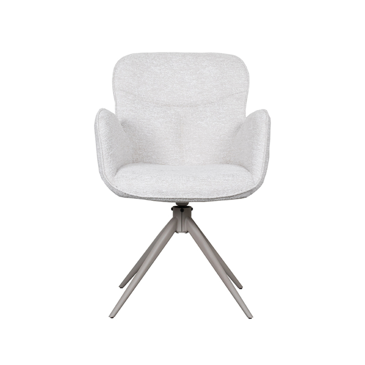 LABEL51 - Eetkamerstoel Lasse - Beige - 65x60x90cm - Set van 2