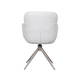 LABEL51 Eetkamerstoel Lasse - Naturel - Stof - set van 2