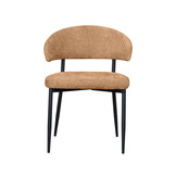 LABEL51 - Eetkamerstoel Bliss - Bruin - 55x56x76cm - Set van 2