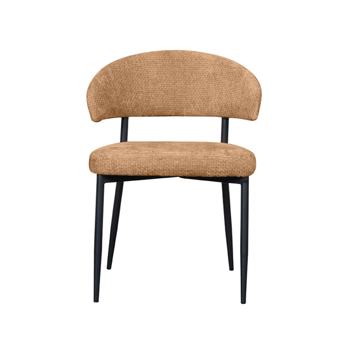 LABEL51 - Eetkamerstoel Bliss - Bruin - 55x56x76cm - Set van 2