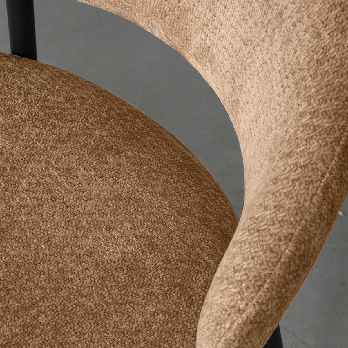 LABEL51 - Eetkamerstoel Bliss - Bruin - 55x56x76cm - Set van 2